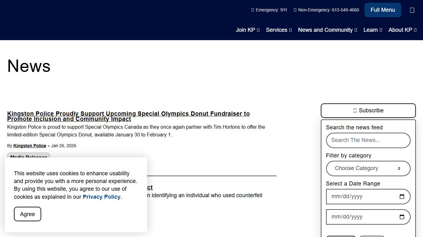 News Kingston Police